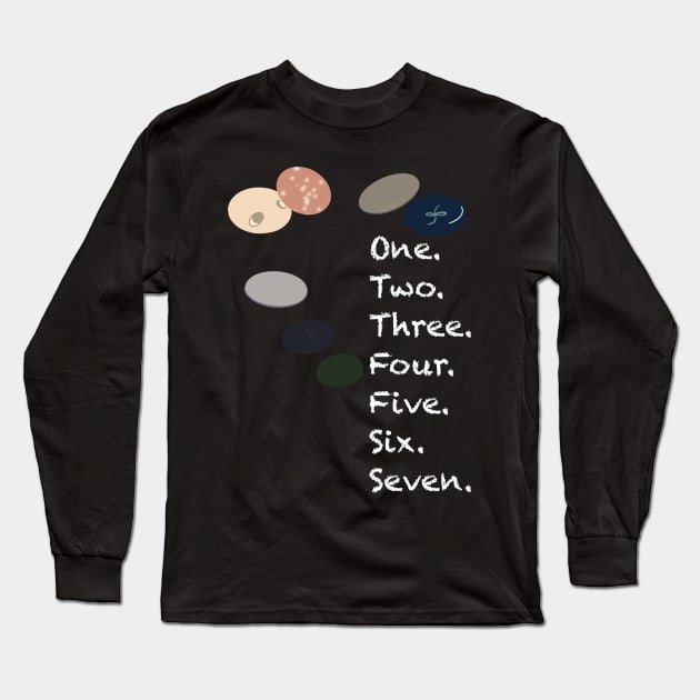 One. Two. Three. Four. Five. Six. Seven. Long Sleeve T-Shirt by joshbaldwin391